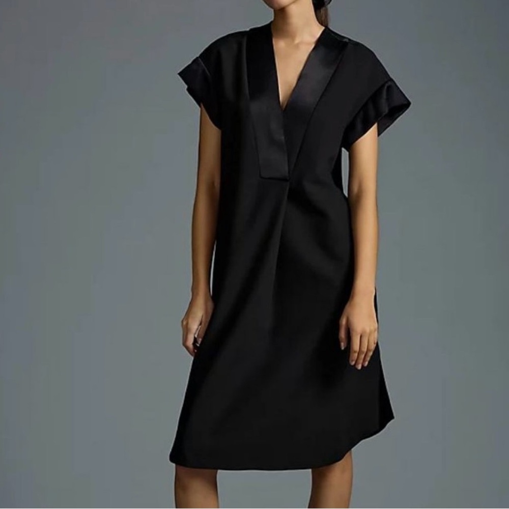 NWT Anthropologie Black Shift Dress